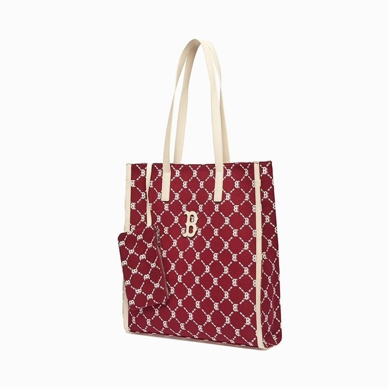 M*LB Mono Diamond Jackquard Tote Bag Boston New York Yankees unisex untuk pria wanita