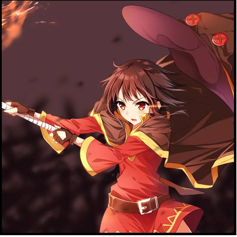 MIUMIU - KONOSUBA COSPLAY - MEGUMIN COSPLAY - KONOSUBA GOD'S BLESSING MEGUMIN - BRAND WUDU