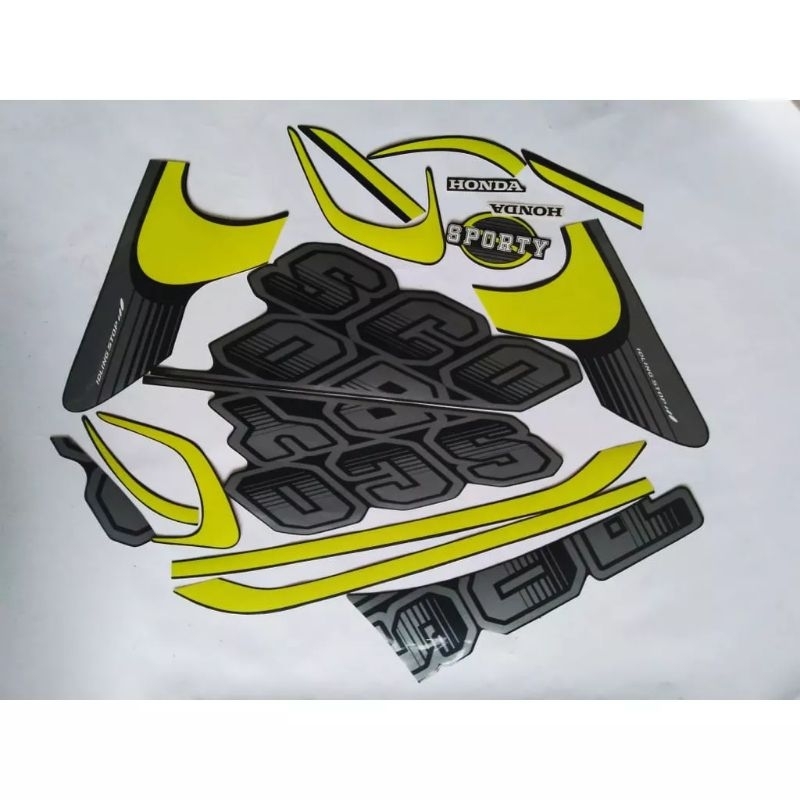 (BISA COD)Striping lis Sticker standar original honda scoopy sporty 2017 sticker body scoopy 2017 sp