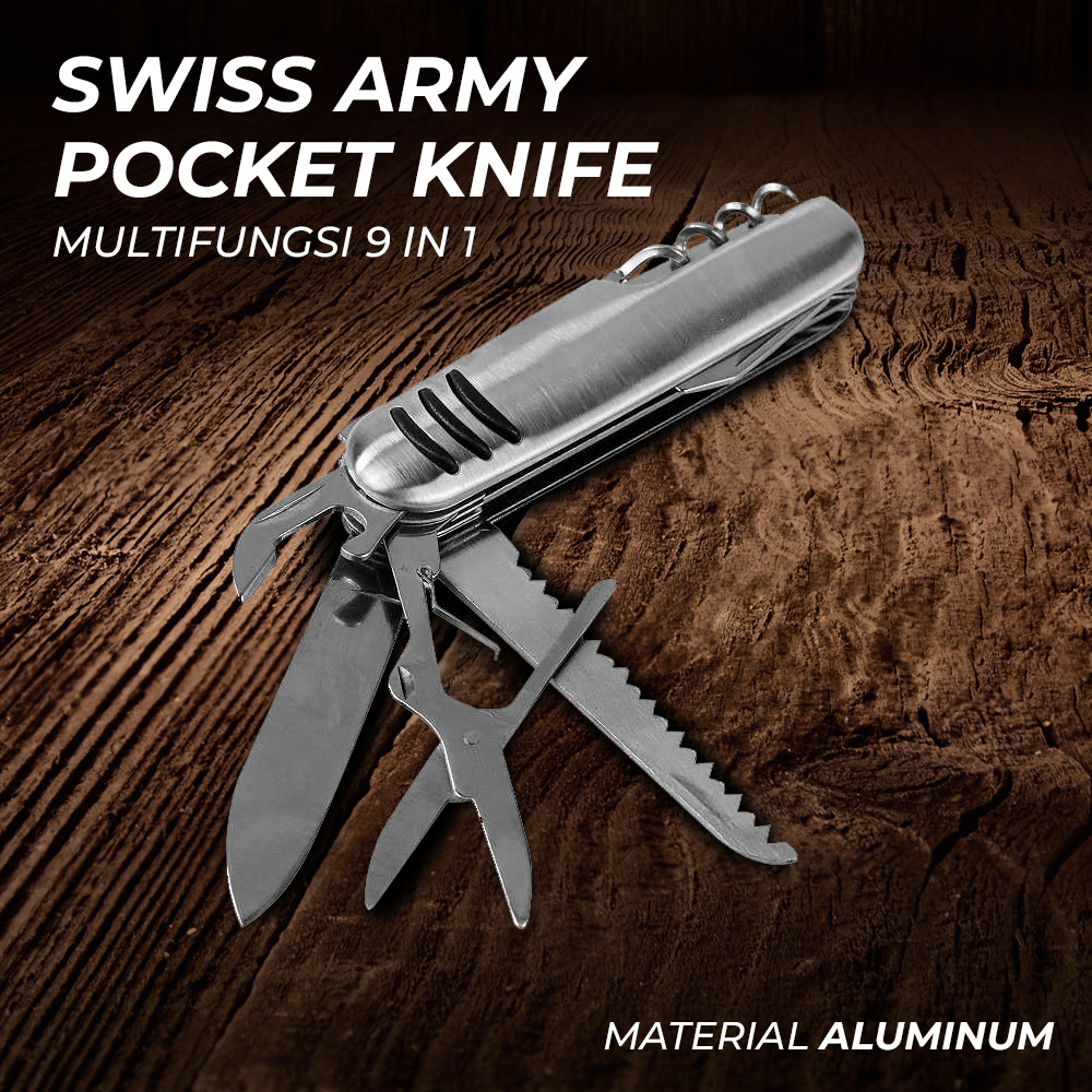 Pocket Knife EDC Multifungsi 9 in 1