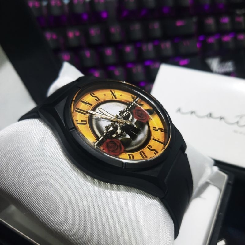 Guns N Roses Jam Tangan Pria Motif Band