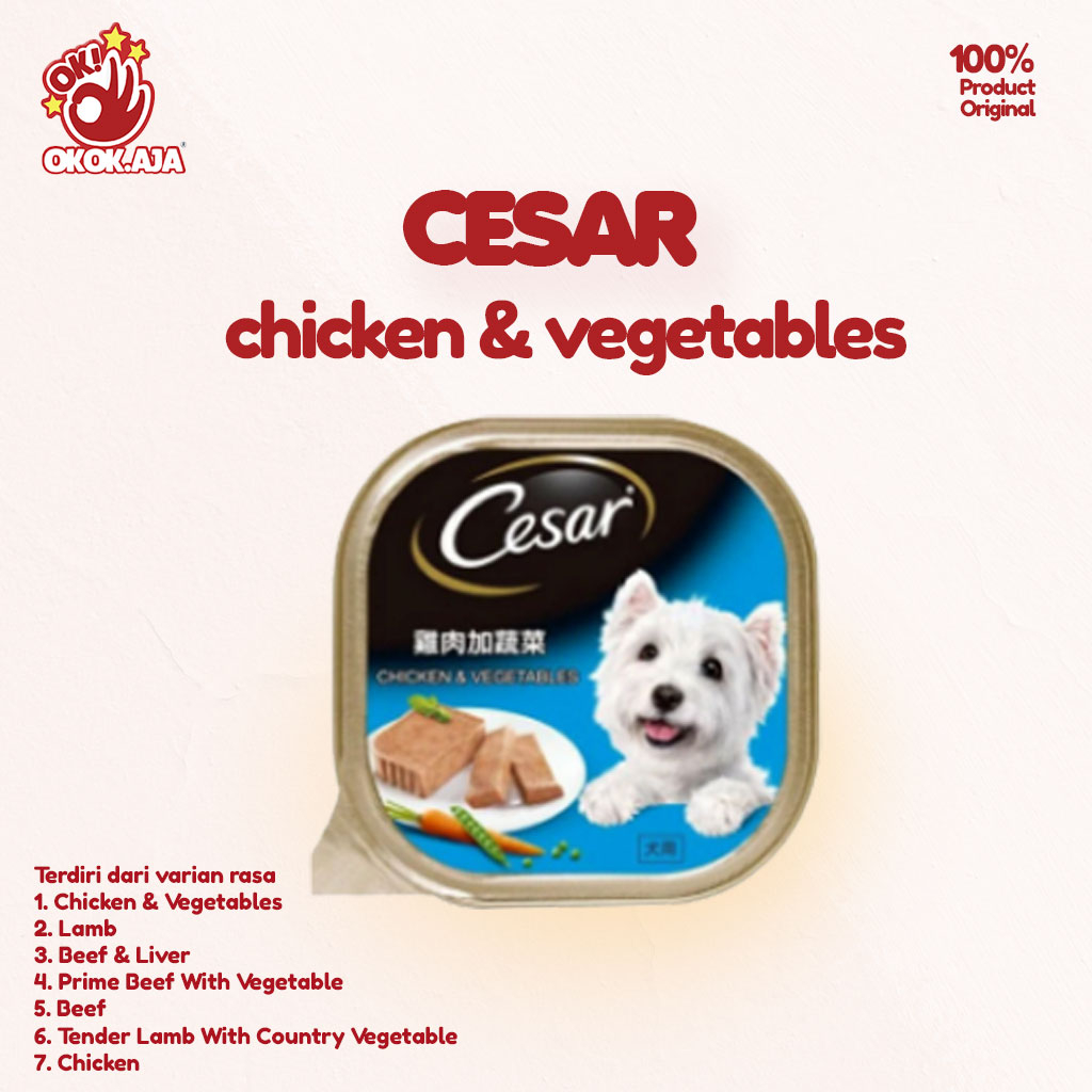 Makanan Anjing Cesar all variant 100gr