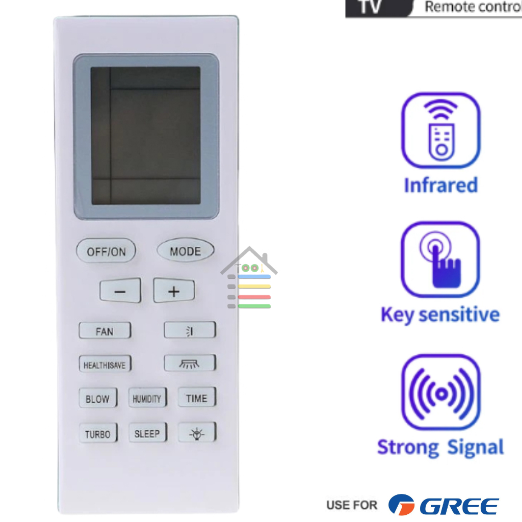 REMOTE AC GREE sharp daikin 8002 YAM1F