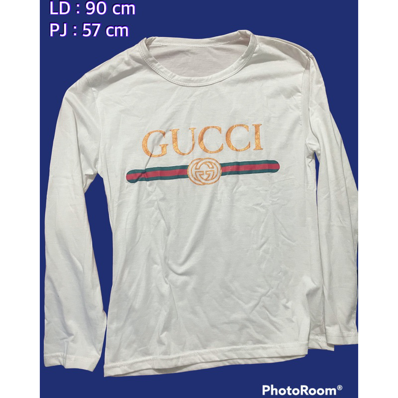 Kaos gucci lengan panjang