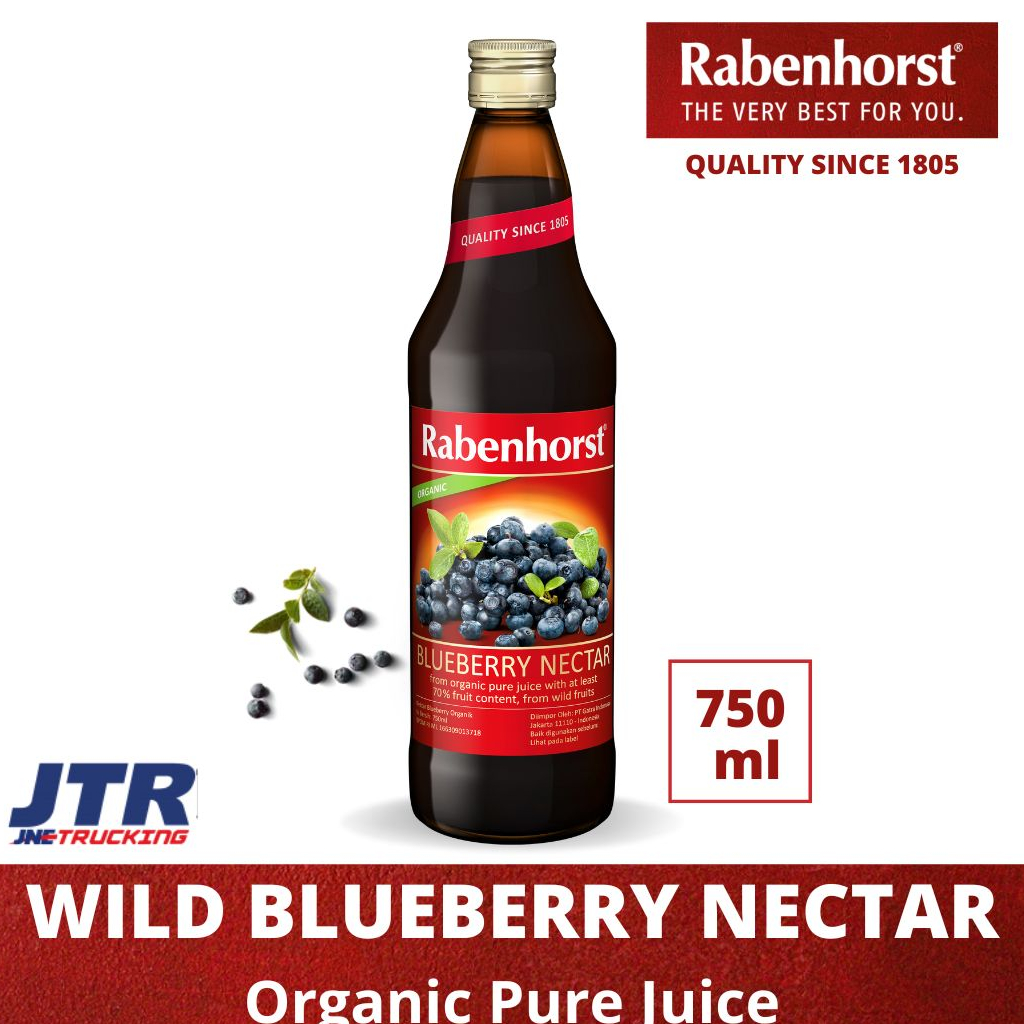

Rabenhorst Organic Wild Blueberry Nectar Juice 750ml - Kargo