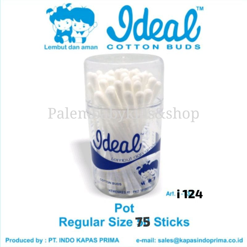 Ideal Cotton Buds pot isi 75 i -124