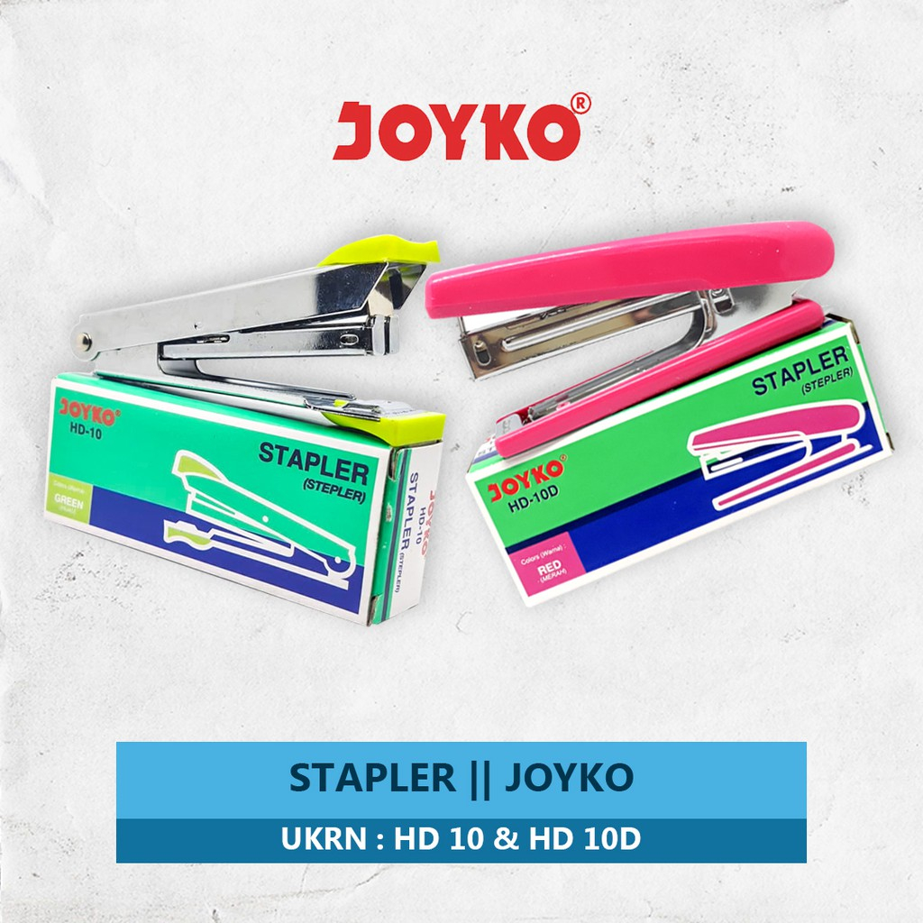 

LYSASHOP - Stapler Joyko HD-10 Staples Anak Mini Hekter Jepretan Kertas Perlengkapan Anak Sekolah Perkantoran ATK