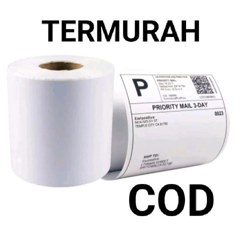 

[KEZMYBIOTECH] Thermal Label Barcode 100 x 150 mm isi 500 Pcs / AWB onlie shop / Kertas WB / Kertas LabeL