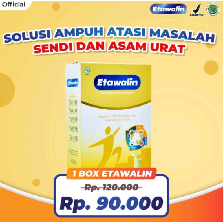 

[ BARU TERLARIS ] Etawalin Original Susu Kambing Etawa Ampuh Atasi Asam Urat, Nyeri Sendi, Rematik, Pegal Linu, Masalah Tulang & Persendian BPOM HALAL