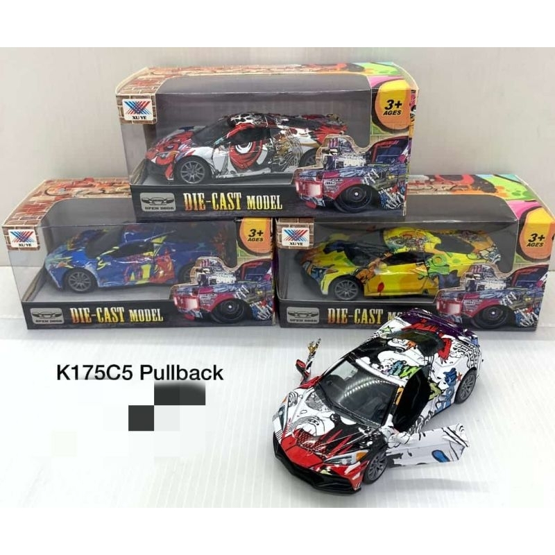 Die-Cast Mobil Sports Grafity Police Cars /Mainan Pajangan Mobil Sport/ Mainan Koleksi Keluarga
