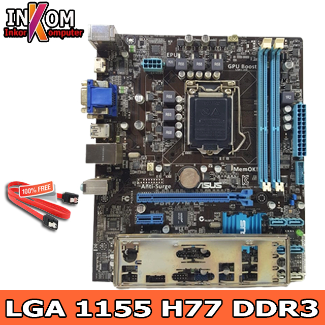 Motherboard Mainboard Mobo H77 Intel Socket 1155 DDR3