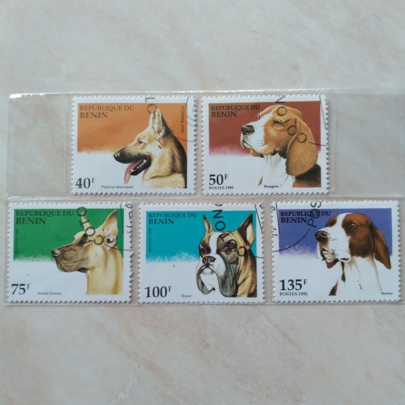 

Set 5 Pcs Perangko Benin 1995 Seri Anjing - YN156