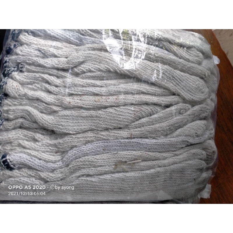 SARUNG TANGAN RECYCLE BENANG 5 (12 pasang/1 lusin/24 pcs)