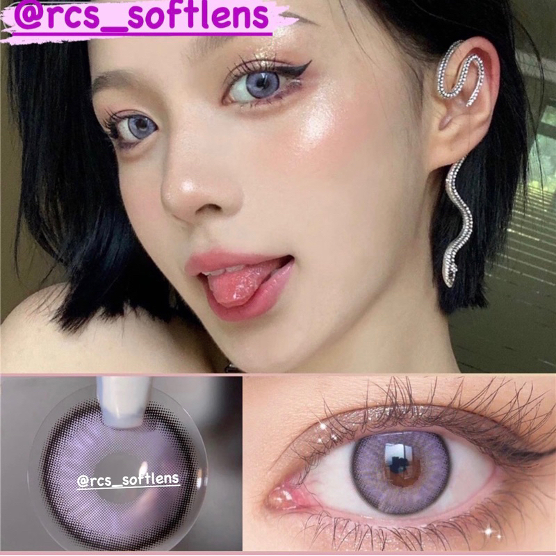 RCS ✅ Softlens warna ungu softlens import