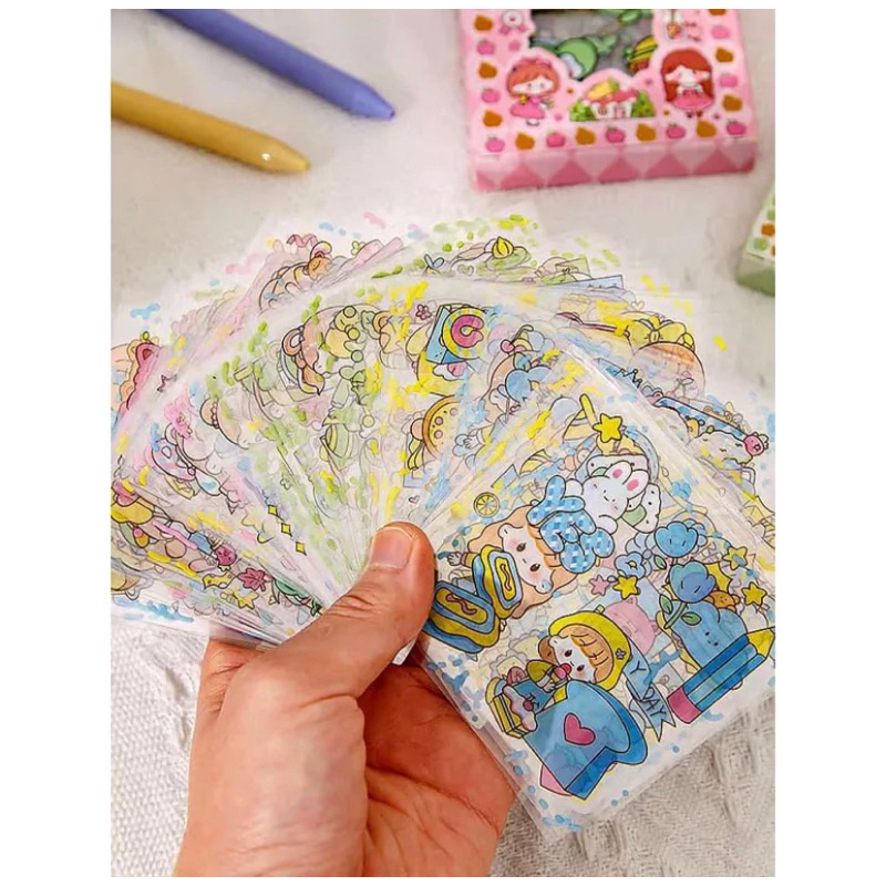 Sticker Viral Lucu Kartun Random Tanpa box (1 pcs) / Sticker Aesthetic / Sticker Korea