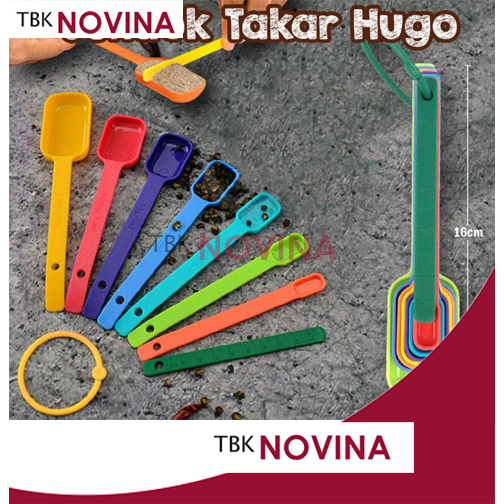 SENDOK TAKAR Set 6 in1 Warna - Measuring Spoon Cup Sendok Ukur Bumbu Tepung Air Gula Kopi