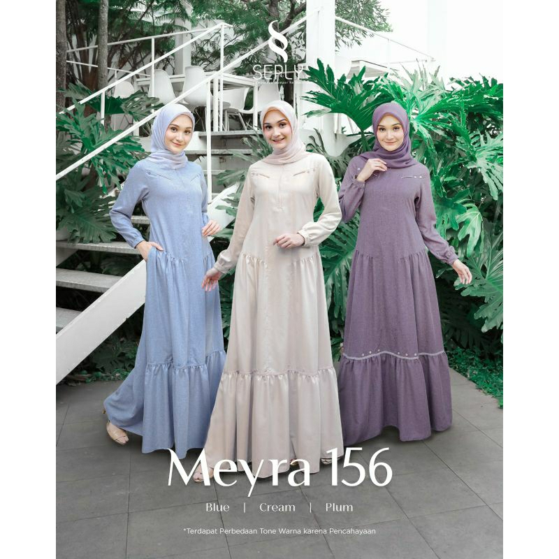 GAMIS MEYRA 156 BLUE MEYRA 156 CREAM MEYRA 156 PLUM GAMIS SEPLY MEYRA GAMIS TERBARU 2023