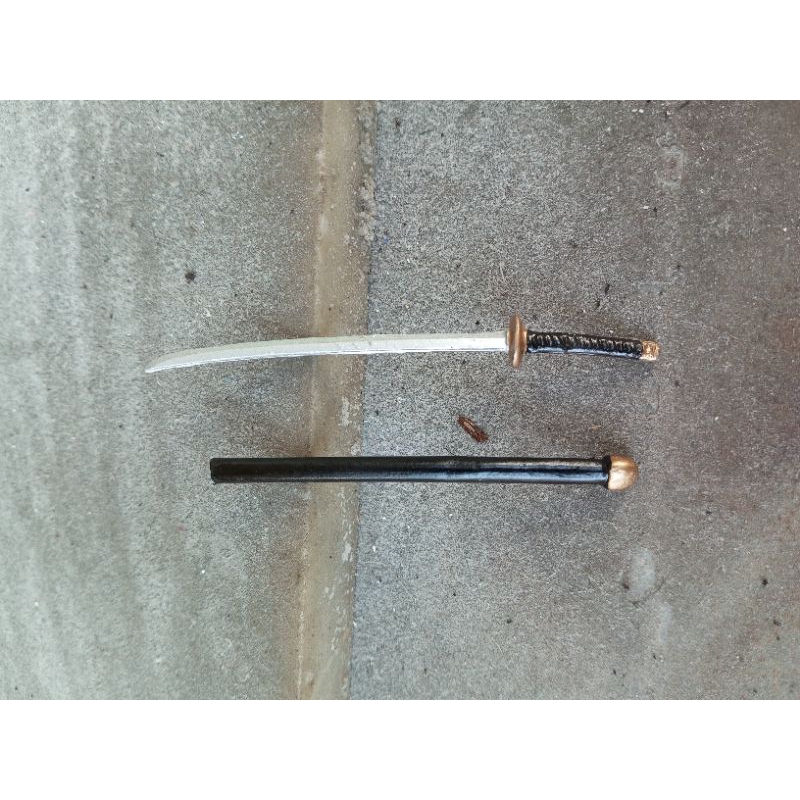 aksesoris action figure skala 1/12 shf figma katana weapon panjang mainan sword warna hitam