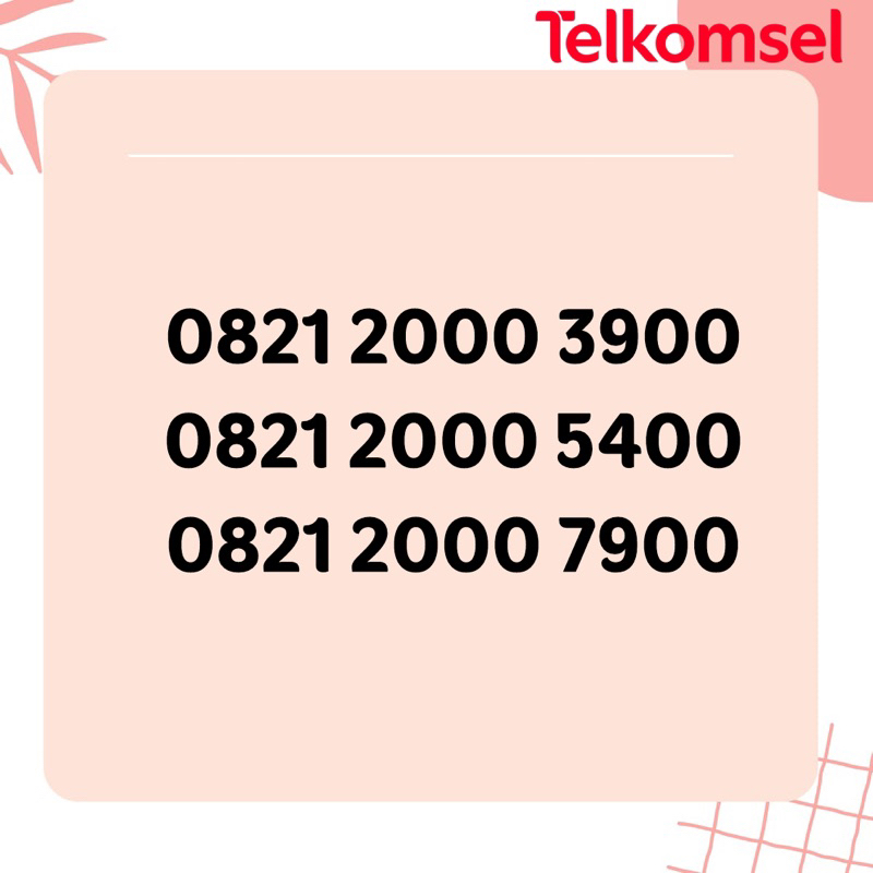 Nomor Cantik Telkomsel 4G Seri Ribuan