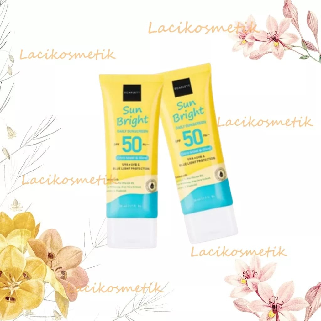 SCARLETT WHITENING SUNSCREEN - SUN BRIGHT DAILY SPF50 PA++ SUNSCREEN
