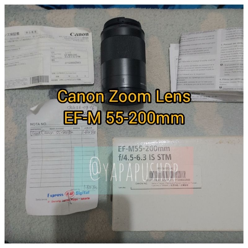 Lensa Tele Zoom Canon EF-M 55-200mm