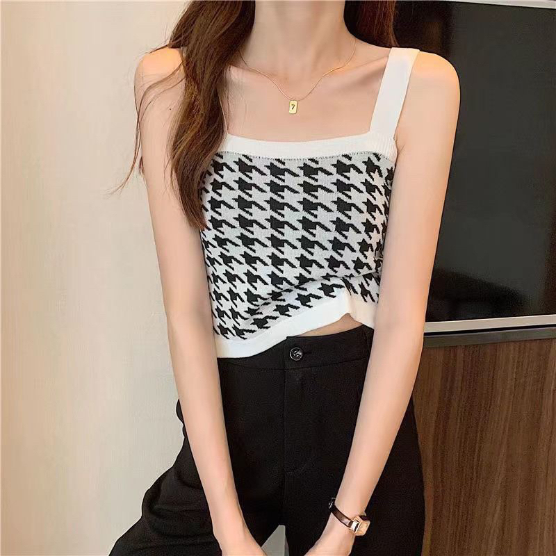 Tanktop (T104) / Tank Top Crop Rajut Halus Wanita Import 100% korean / Tanktop Tali