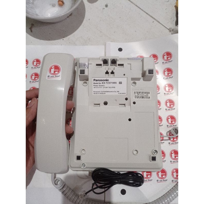 PESAWAT TELEPON PANASONIC KX-T2371  SECOND SPESIAL - BEKAS - Putih