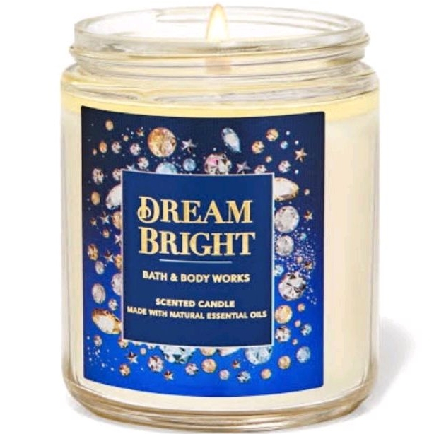 BATH AND BODY WORKS BBW DREAM BRIGHT SINGLE 1-WICK SCENTED CANDLE 198 G LILIN WANGI 1 SUMBU PENGHARUM RUANGAN