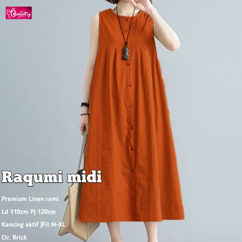 RAQUMI MIDI GAMIS WANITA KEKINIAN