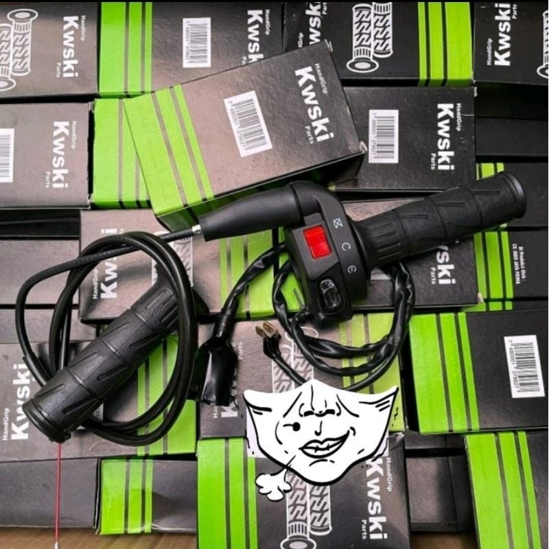 Gas spontan KSR domino plus handgrip kaze universal