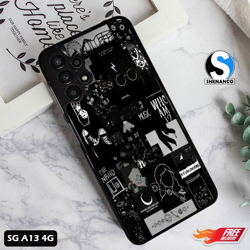 [COD]Promo Case Samsung A13 A12 A11/M11 Gambar Aesthetic Black Casing Hp Bisa Type Lain Desain Kekin