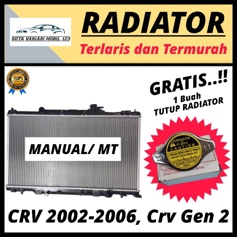 Radiator CRV 2002 2003 2004 2005 2006, Crv Gen 2 Manual