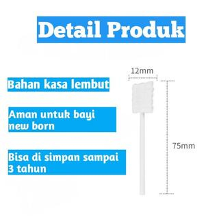 Pembersih lidah bayi / kasa sikat lidah baby oral cleaner Kassa Pembersih Mulut Kapas Batang 0-3 Tahun