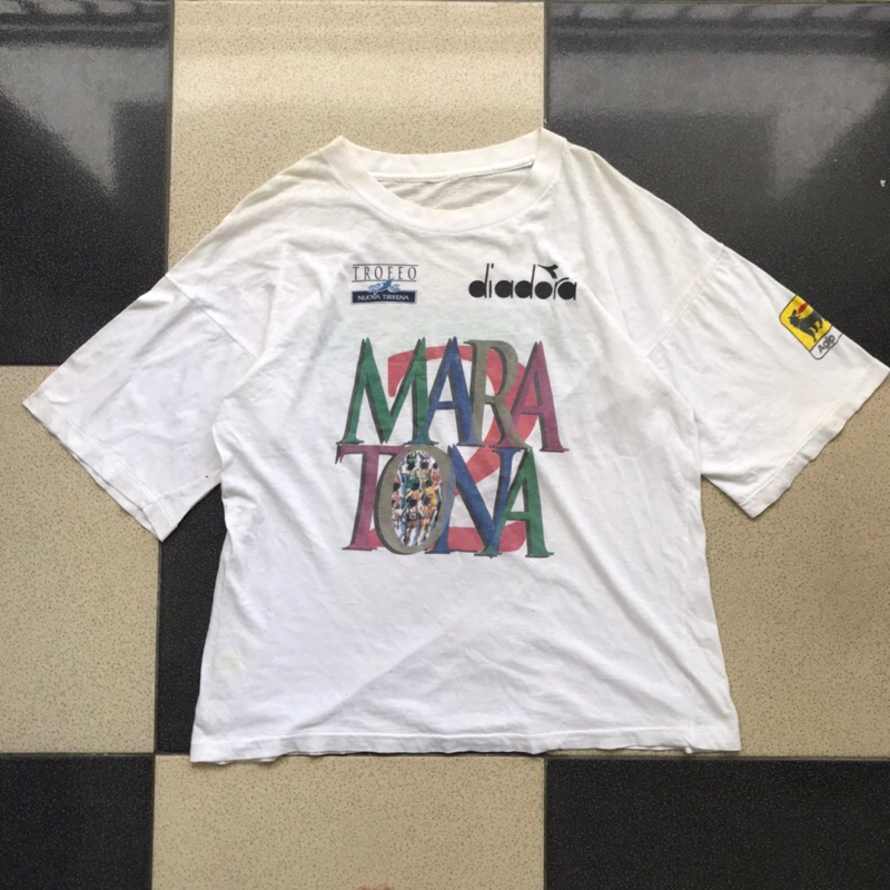 Vintage Art tee / kaos art Diadora Marathon