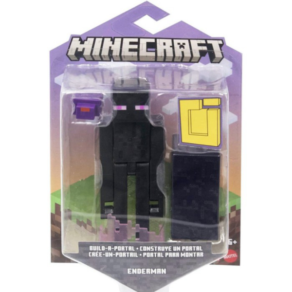 

Promo Mainan Anak Minecraft Steve Zombie Wolf Enderman Build A Portal Mattel - Enderman Murah