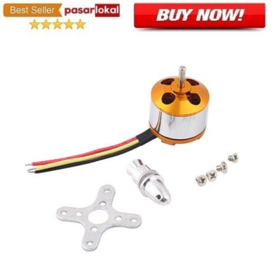 

Unik Brushless Motor For RC Multirotor Aircraft A2212 - KV1400 Berkualitas