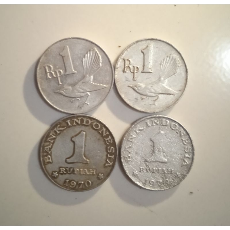uang 1 rupiah tahun 1970