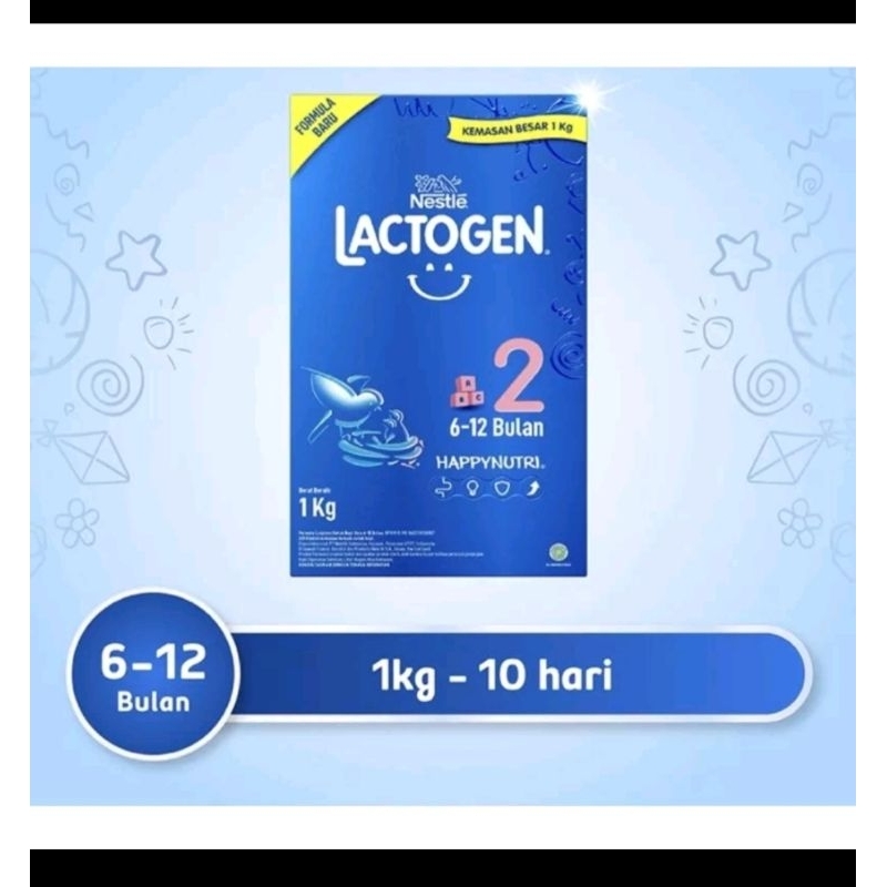 Nestle Lactogen 2 Susu Formula 6-12 Bulan Box 1 kg
