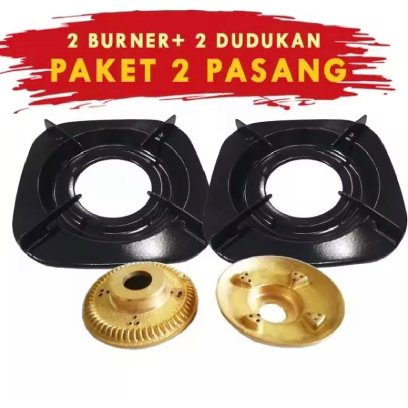 [ 2 SET ]Tatakan Tungku kaki 4 kompor gas rinnai Ri 522C Ri 522E Ri 602E Ri 511C