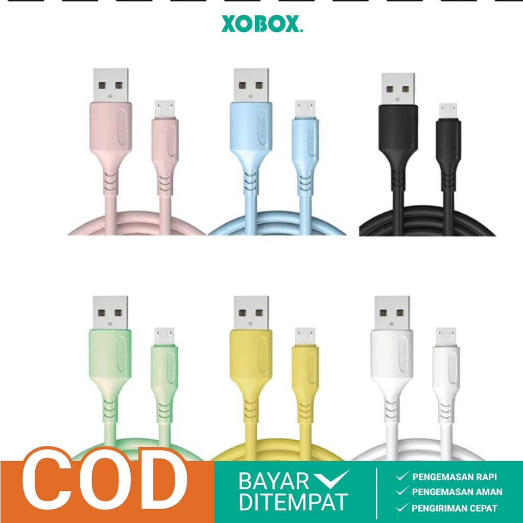 COD SM88 Kabel Data Macaron Fast Charging 2.4A Metalic Finishing