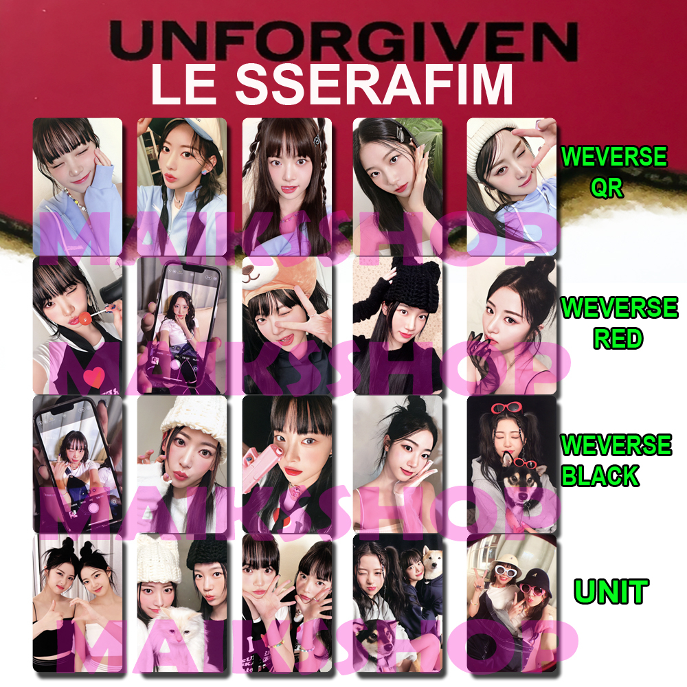 Le sserafim Unforgiven photo card