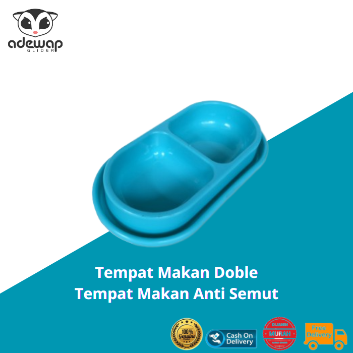 ADEWAP GLIDER Tempat Makan Hewan Peliharaan Anti Semut Double