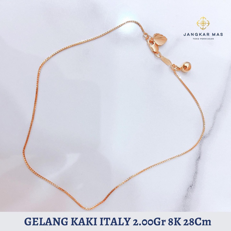 GELANG EMAS KAKI ITALY 8K 2.100GR