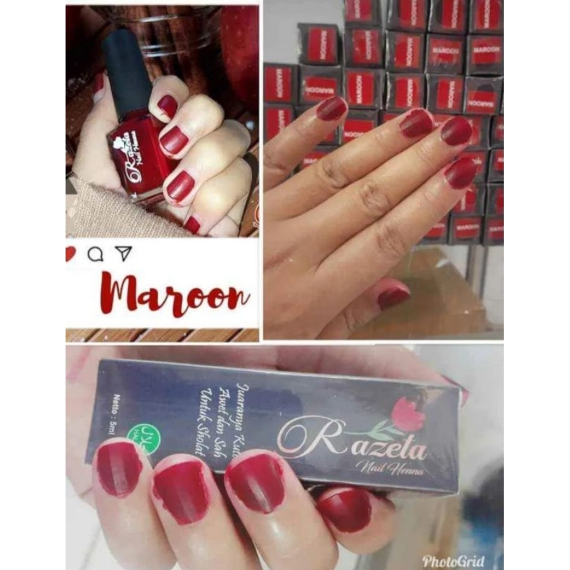 RAZETA NAIL HENNA/ KUTEK MUSLIMAH /HENNA TAHAN LAMA/ HENNA MUSLIMAH