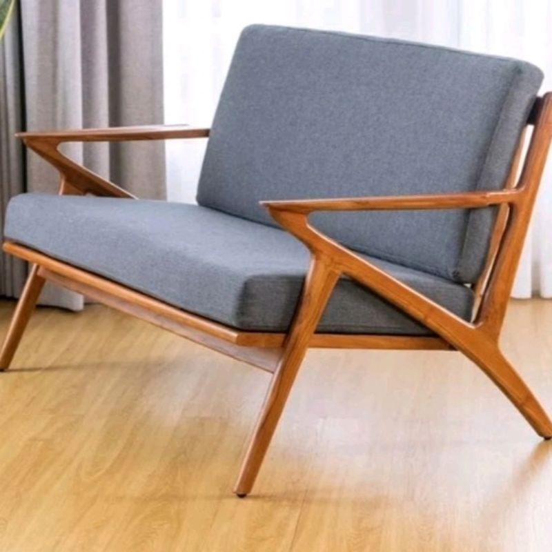 KURSI SANTAI DOUBLE SEAT/KURSI TAMU KAYU JATI SOLID