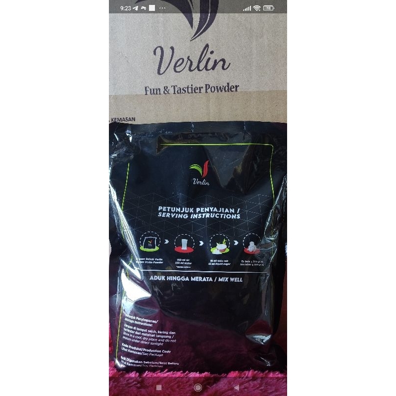 

BUBUK MINUMAN VERLIN RASA CHOCOLATE HAZELNUT POWDER DRINK 1KG