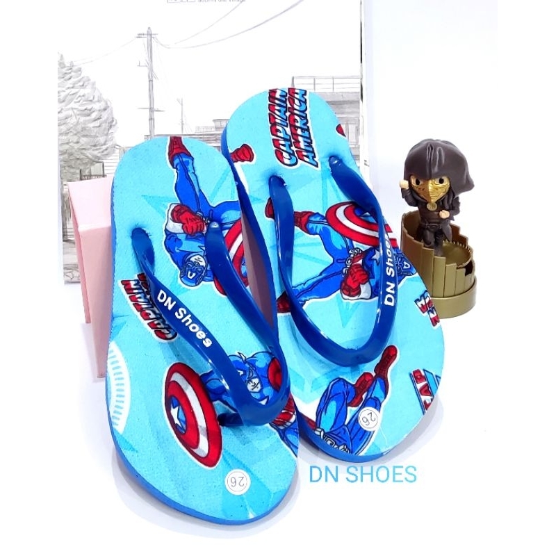 Sandal Jepit Anak laki laki Sandal Flat Anak Lucu motif Kapten Amrik New