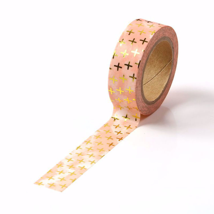 

CROSS GOLD AND SILVER FOIL WASHI TAPE - SELOTIP DEKORASI