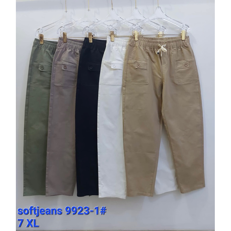 celana soft jeans stretch size XL-7XL import premium