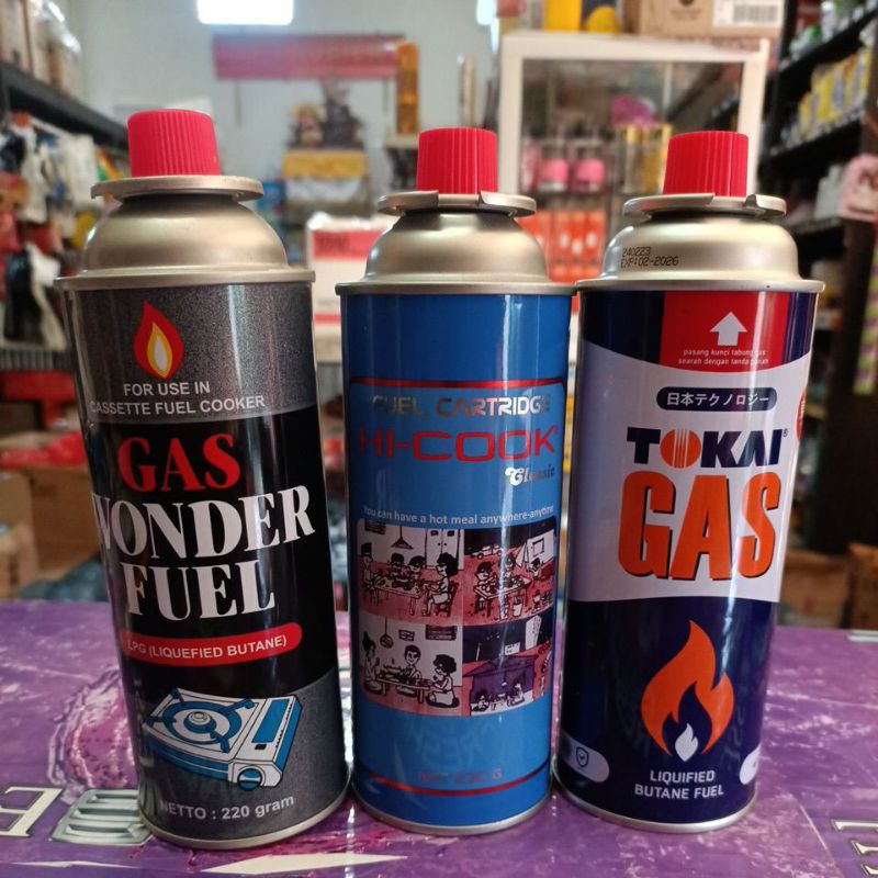 Gas kaleng original portable  235ml baru bukan revil